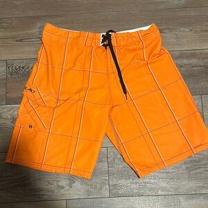Billabong Orange Board Shorts Quick-Dry Swimwear